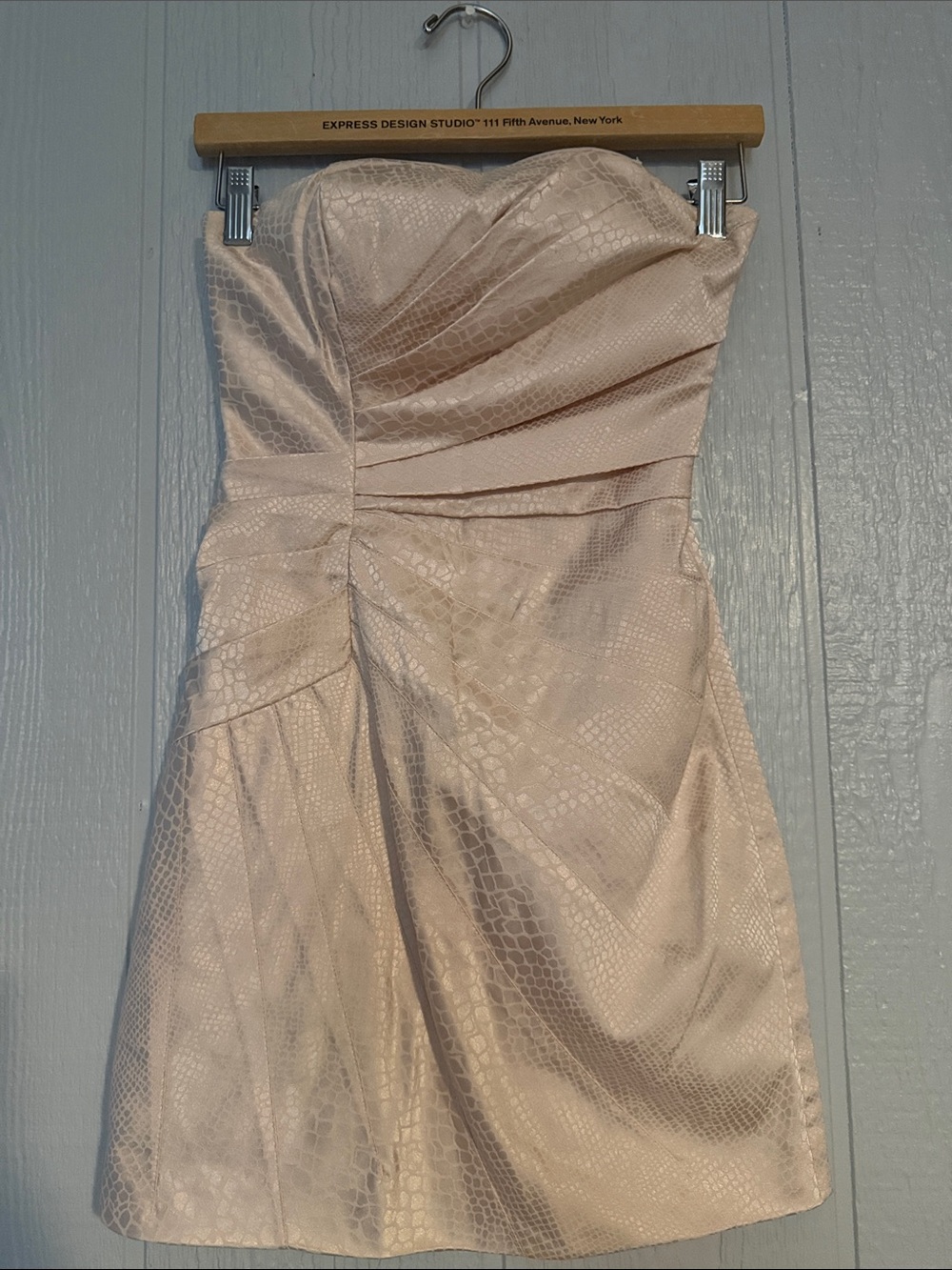 City Studio Strapless Blush Pink Cocktail Dress